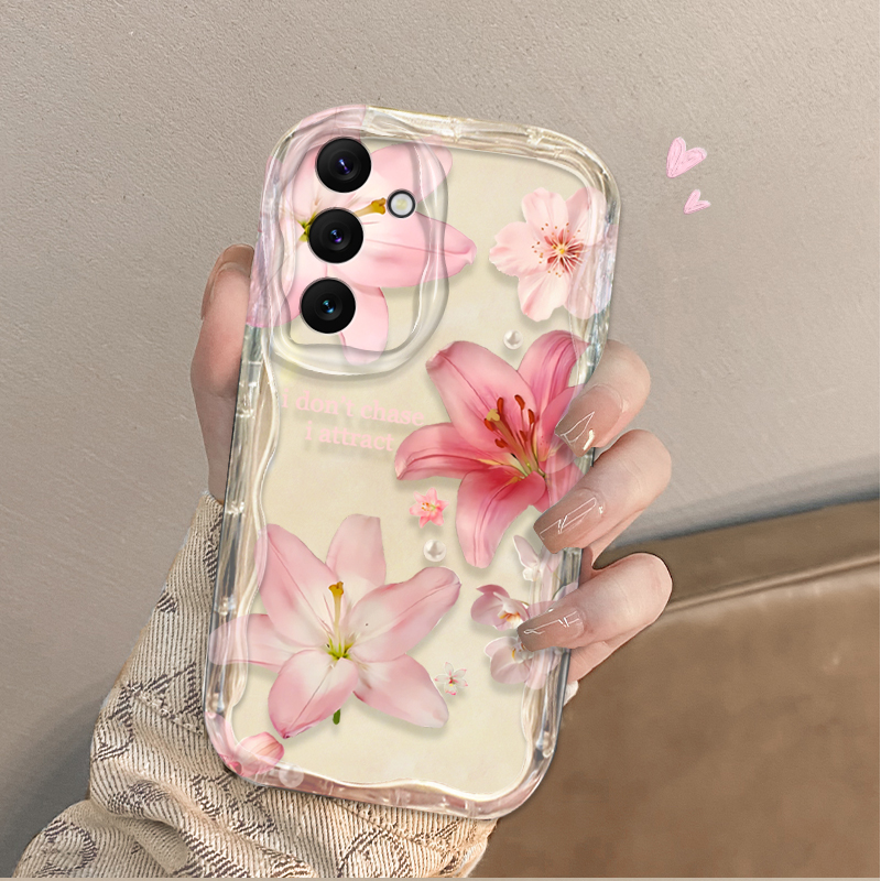Beautiful Pink Lily Pattern Ph - Samsung Galaxy A55 ulasan dan harga