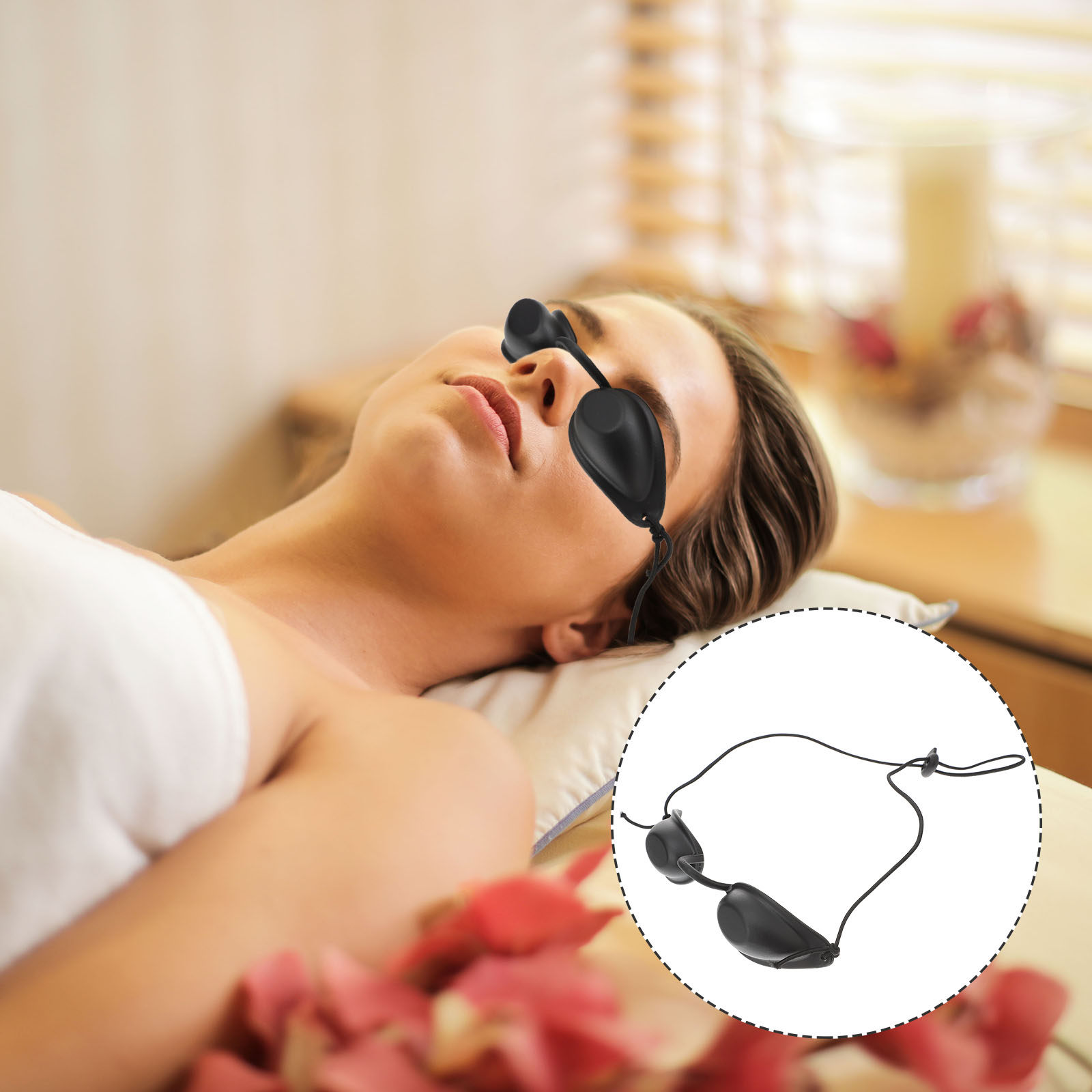 Safety Goggles Eye Patch Prote - Light Therapy Glasses ulasan dan harga