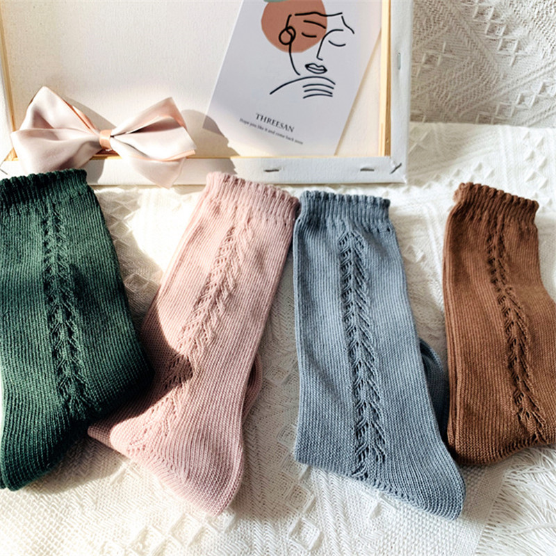Soft Cute Kids Knee High Socks - Baby Sock Oximeter ulasan dan harga