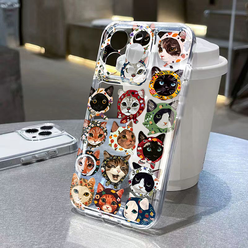 Cute Bandana Cat Clear Phone C - Samsung Galaxy A55 ulasan dan harga
