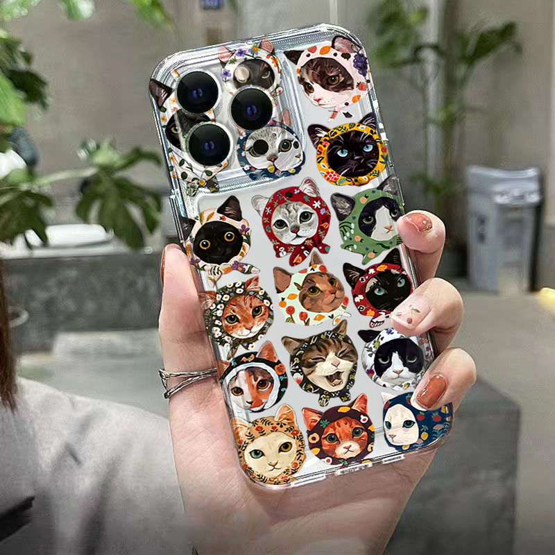 Cute Bandana Cat Clear Phone C - Samsung Galaxy A55 ulasan dan harga
