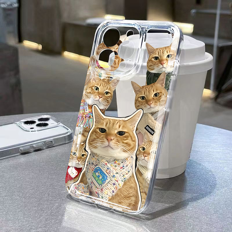 Cute Bandana Cat Clear Phone C - Samsung Galaxy A55 ulasan dan harga